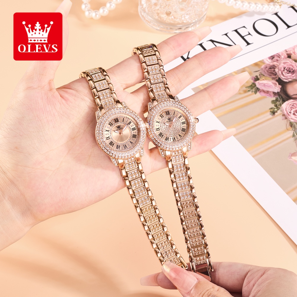 Fashion Women Watches - Olevs luxo moda senhoras relógios mostrador