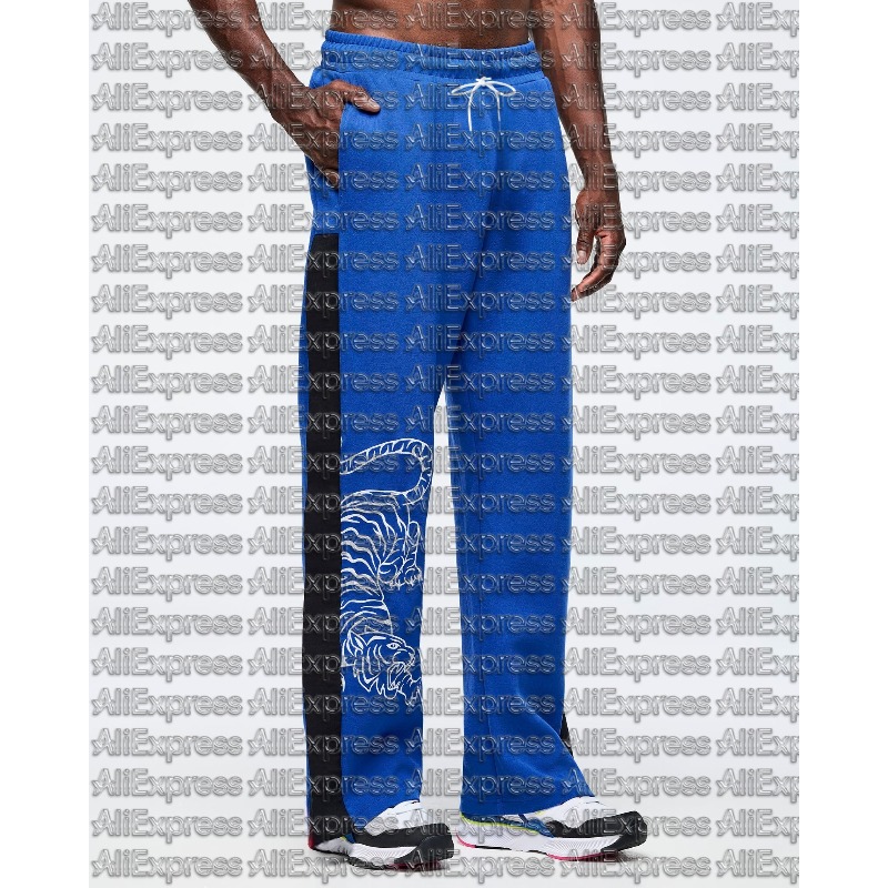 Women'S Fashion Trends 2026 Spring Summer - Calças Esportivas Casuais Unissex 3D Azuis