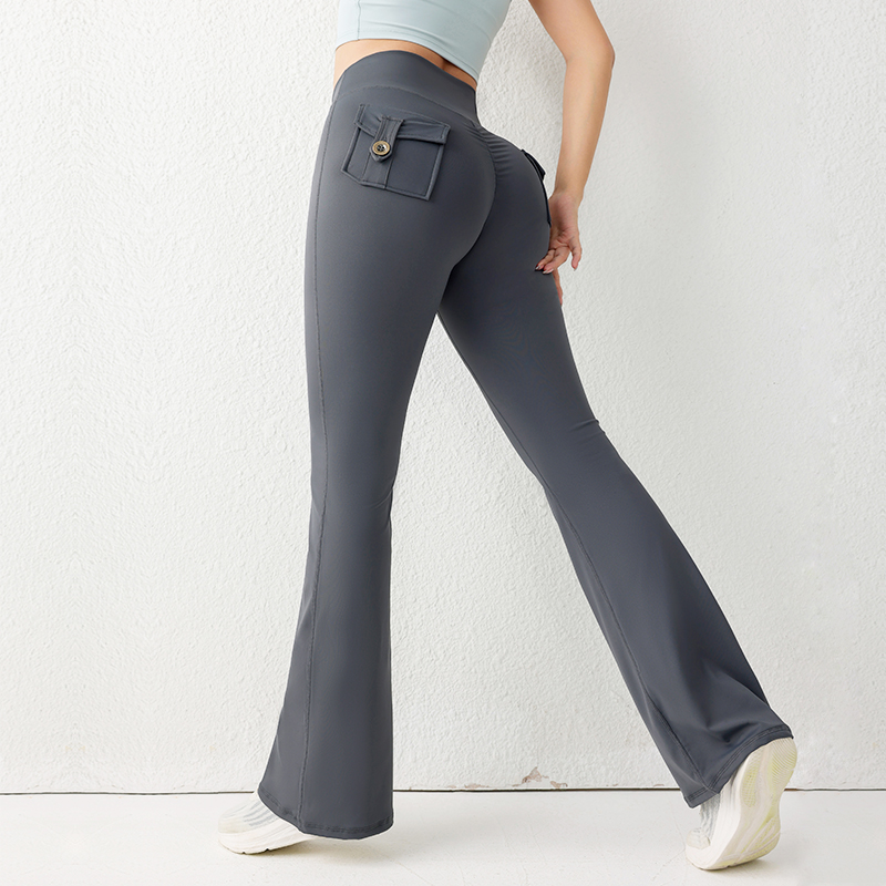 High Waist Leggings - Cor sólida levantamento de bunda ginásio