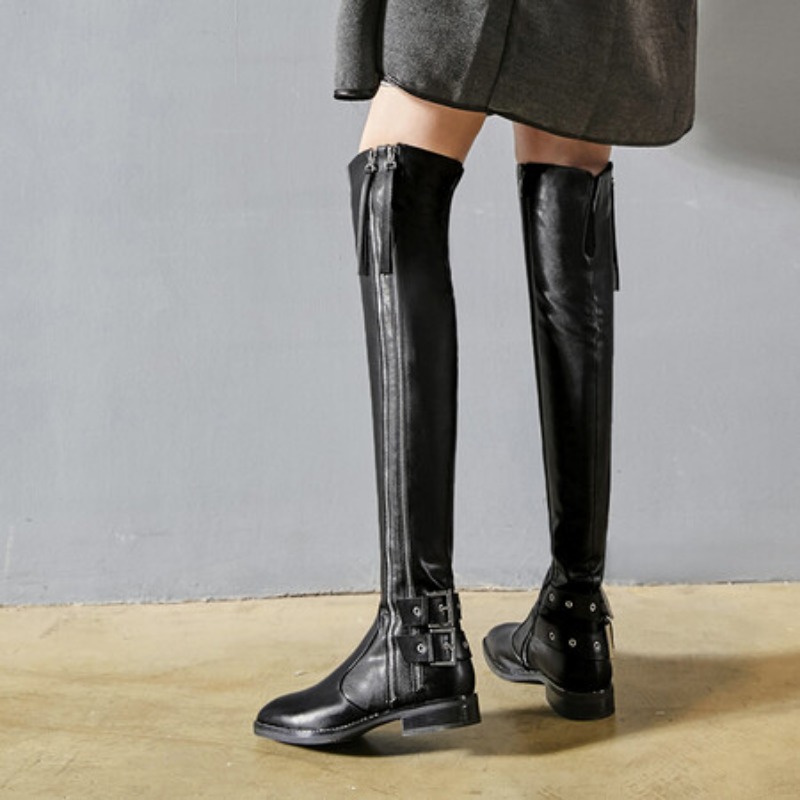 Women Fashion Over 40 - Novas Botas de Motocicleta Femininas de