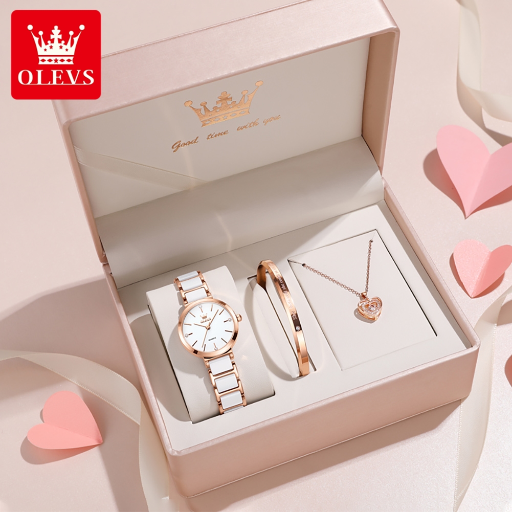 Fashion Women Watches - Olevs relógio feminino 5877 luxo elegante