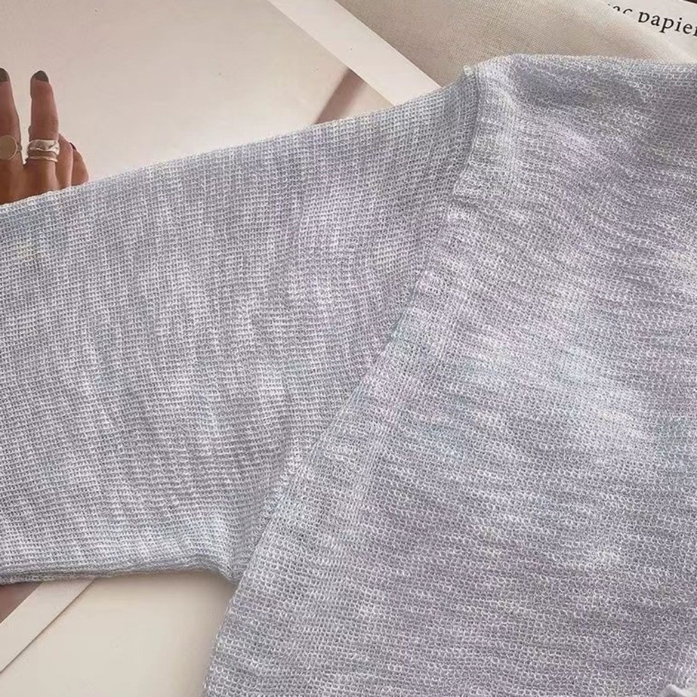 Women'S Fashion Knitwear - Novo Cardigã Fino com Proteção Solar,