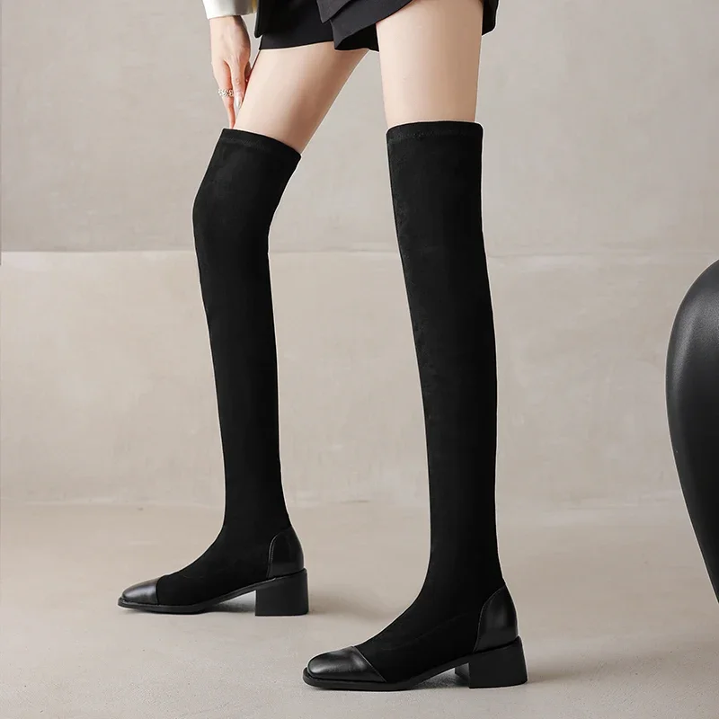 Women Fashion Over 40 - 2025 mulheres sobre o joelho botas
