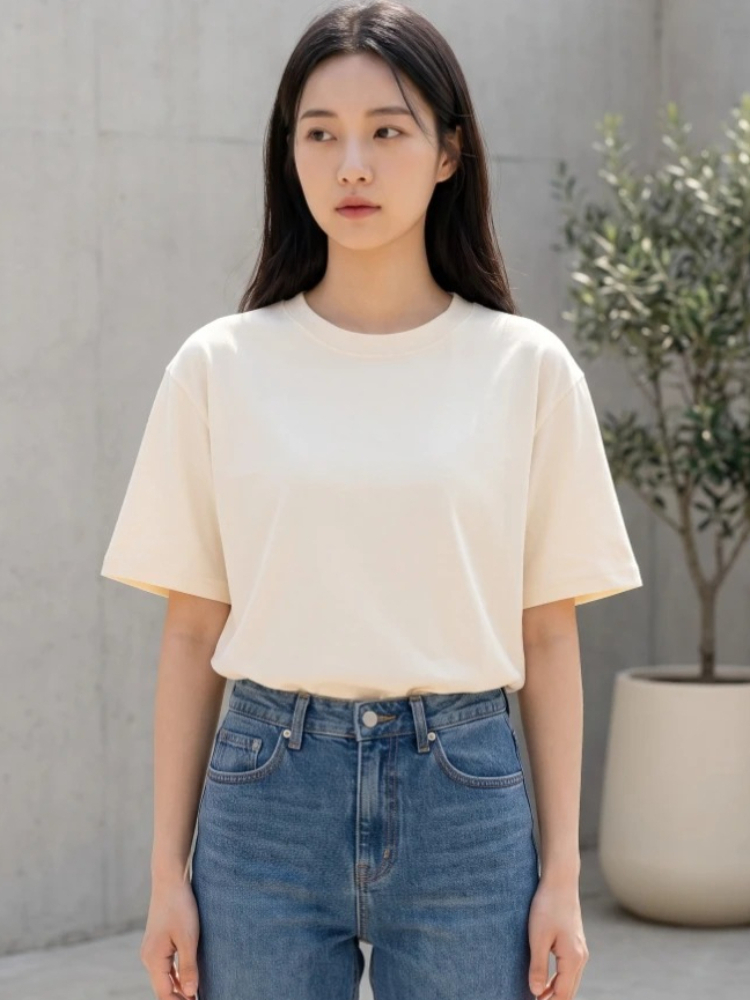 Women'S Fashion Trends 2026 Spring Summer - Camiseta Feminina de Manga Curta Solta