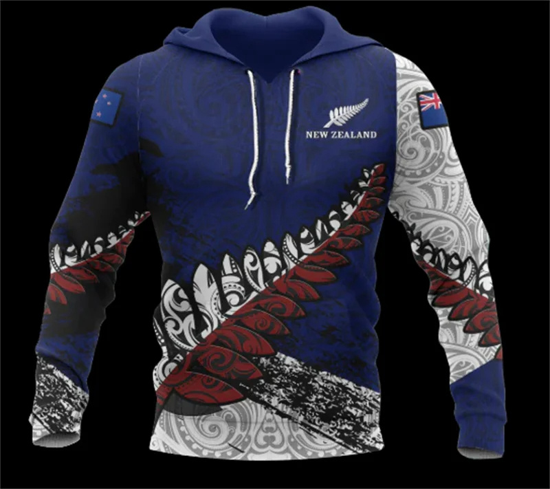 Women'S Fashion Rugby Top - Inverno novo 3d aotearoa nova zelândia