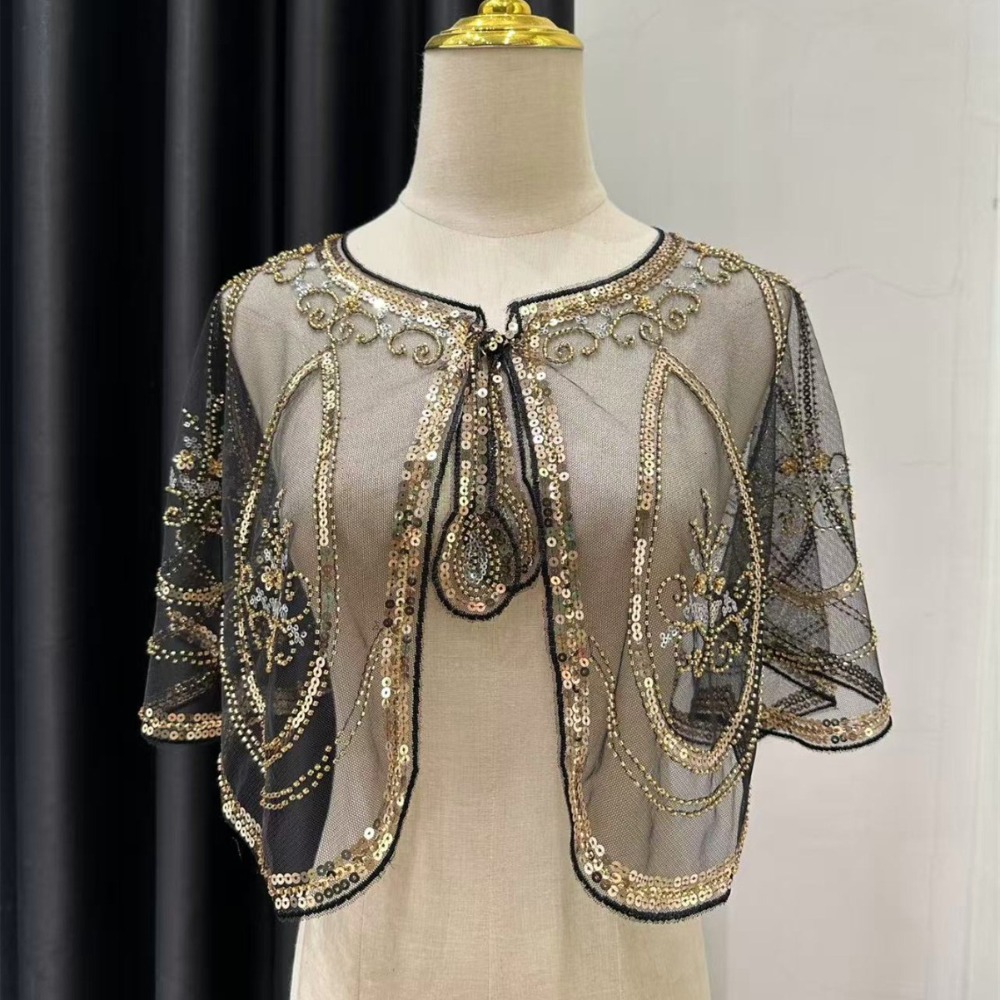 Women'S Fashion In The 1920S - Elegante Xale Flapper com Bordado de
