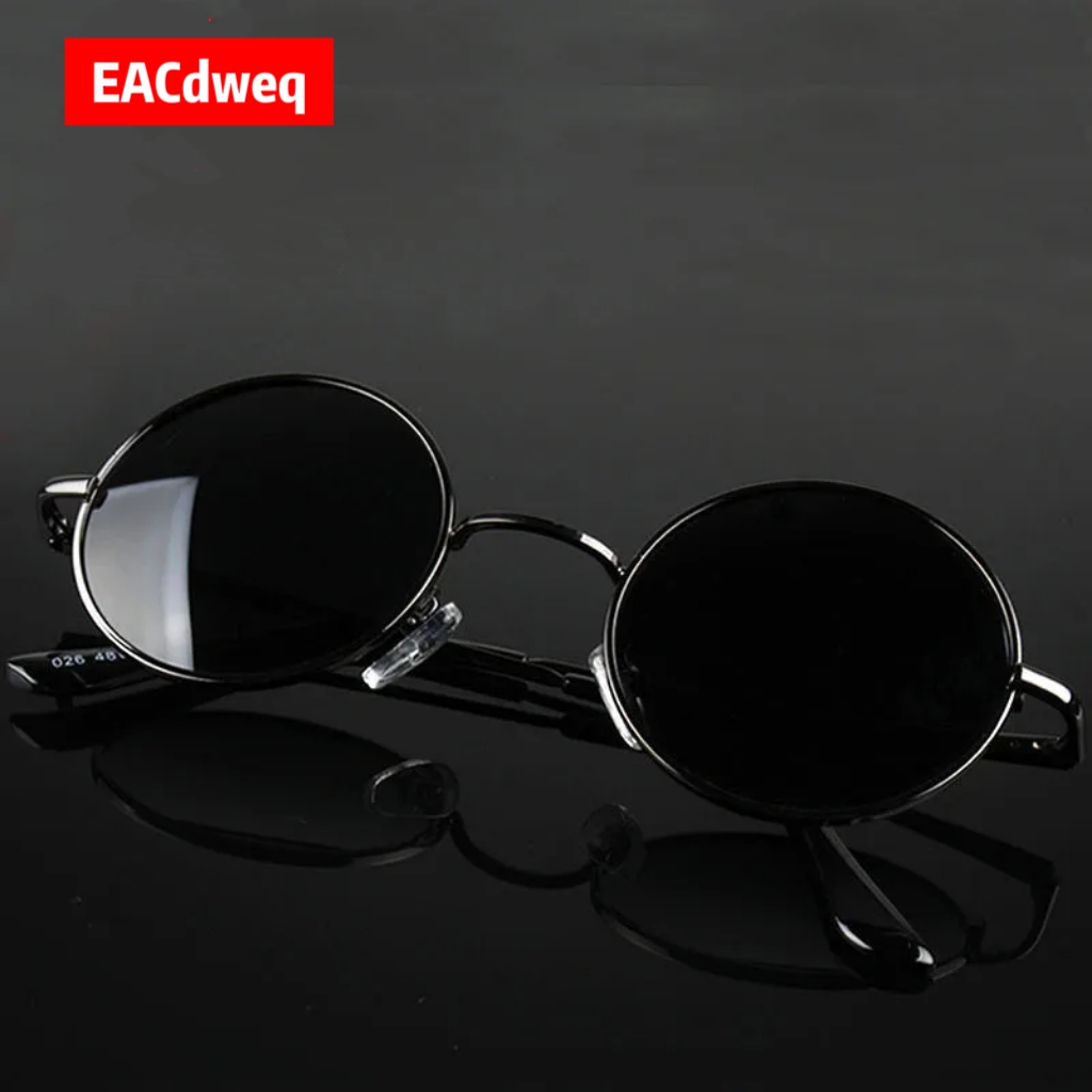Women Fashion Glasses - Óculos de Sol Redondos Retrô Vintage