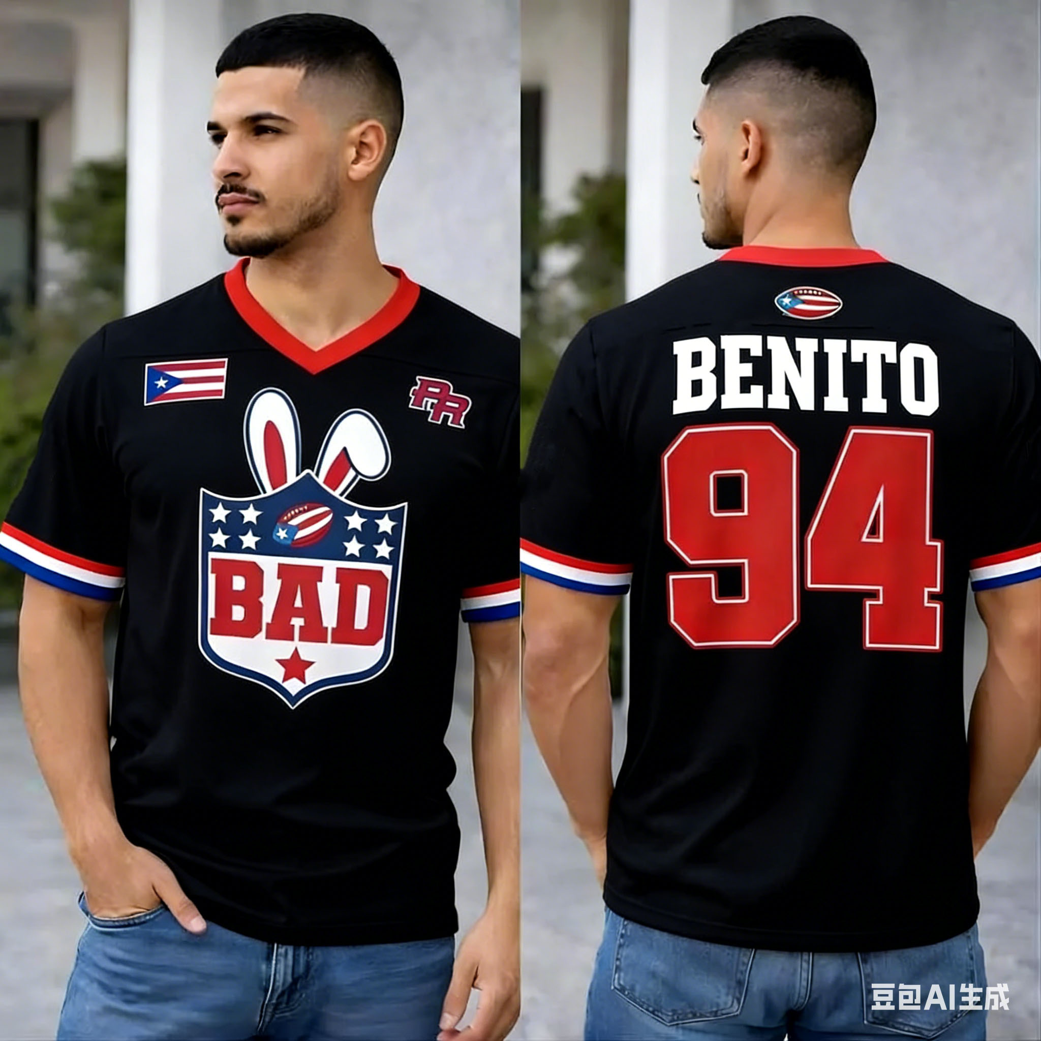 Camiseta Oversized Porto Rico  - Women'S Fashion Rugby Top avaliação e preço