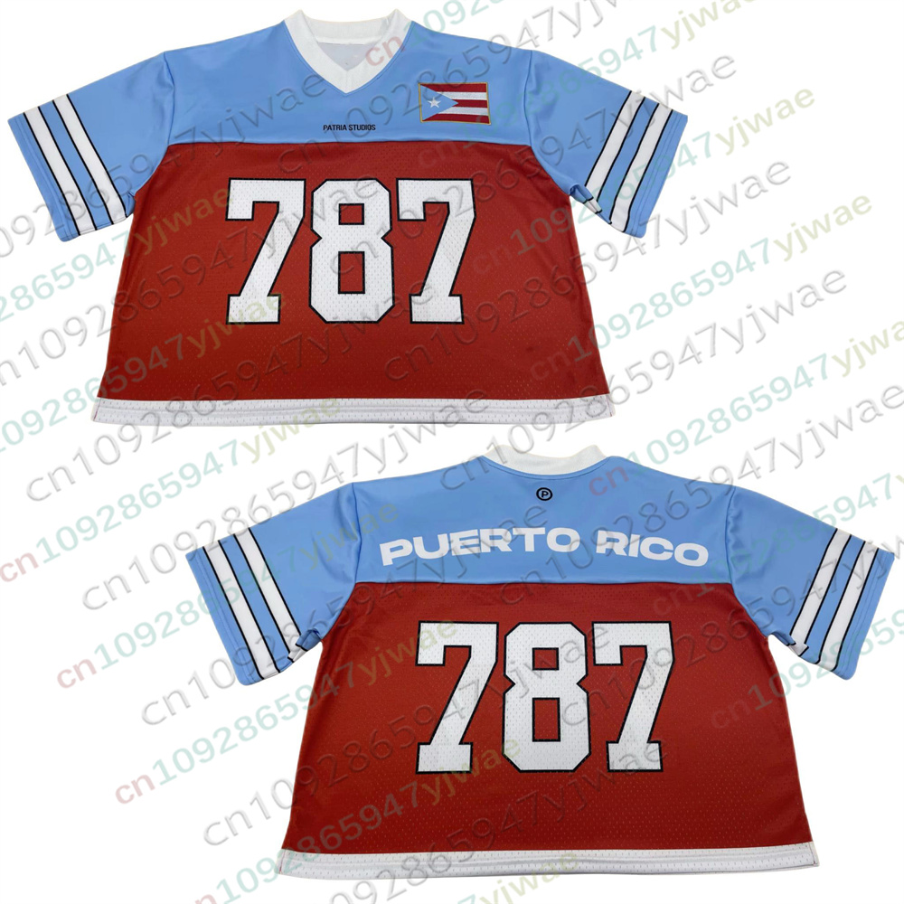 Camiseta Oversized Porto Rico  - Women'S Fashion Rugby Top avaliação e preço
