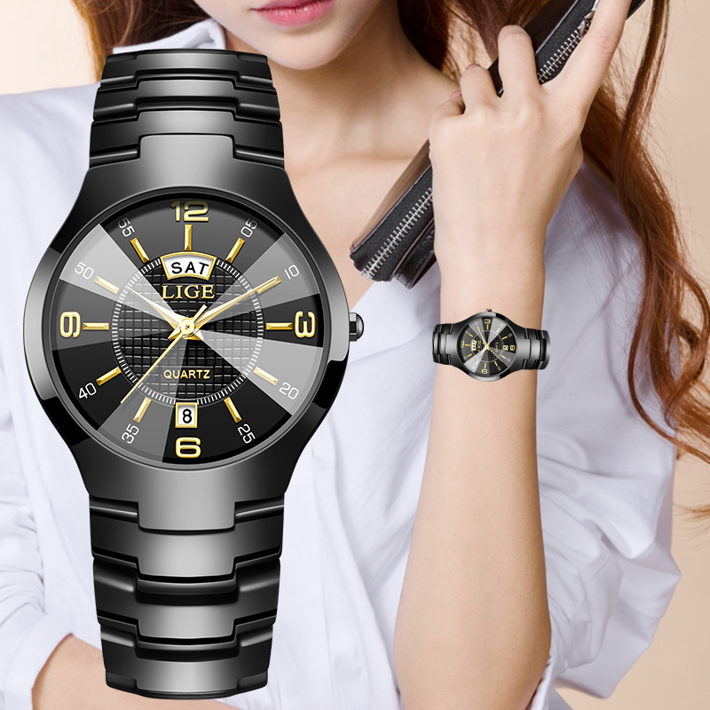 LIGE Moda Elegante Relógio de  - Fashion Women Watches avaliação e preço