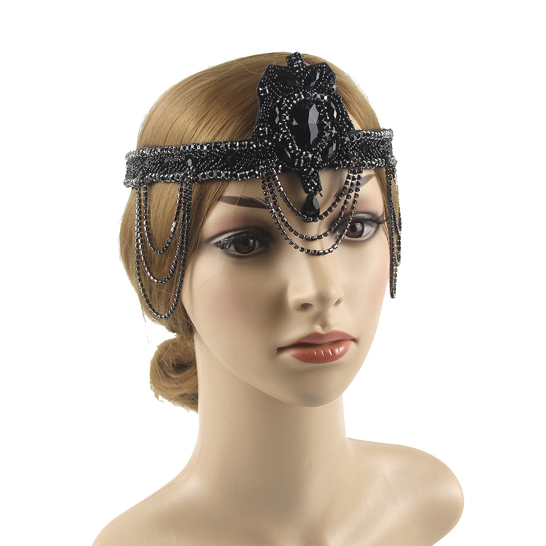1920s headpiece pena flapper b - Women'S Fashion In The 1920S avaliação e preço