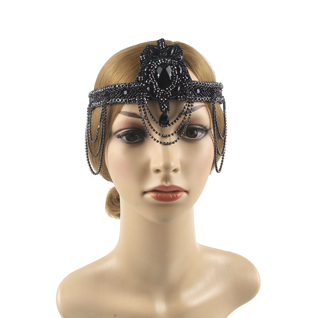 1920s headpiece pena flapper b - Women'S Fashion In The 1920S avaliação e preço