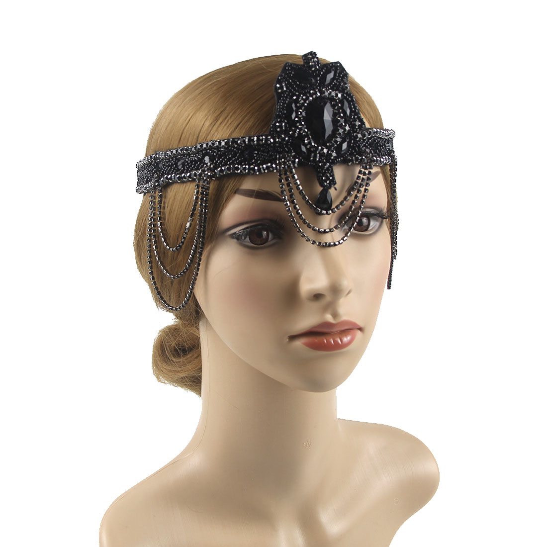 1920s headpiece pena flapper b - Women'S Fashion In The 1920S avaliação e preço