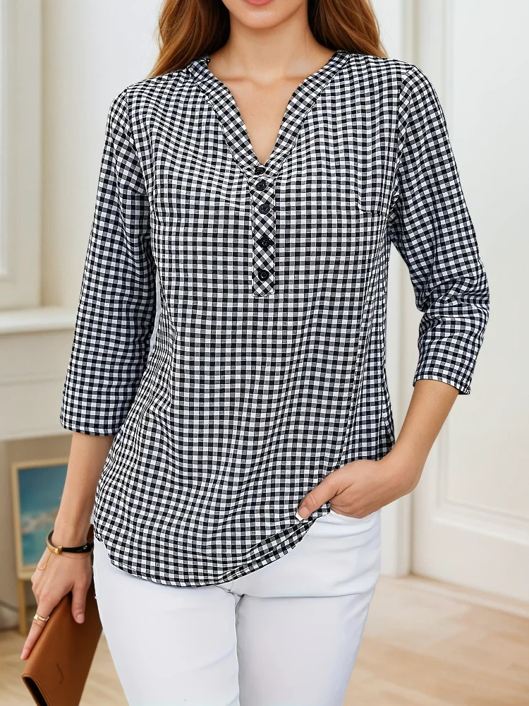 Plus size primavera outono fem - Women Fashion Blouse avaliação e preço
