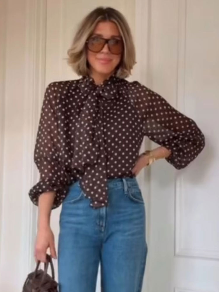 HH Blusa Feminina Elegante com - Women'S Fashion Trends 2026 Spring Summer avaliação e preço