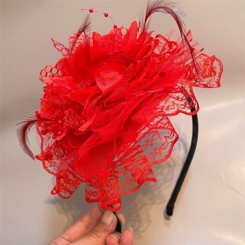 A52e Lace Flor Hair Hoop para  - Women'S Fashion In The 1920S avaliação e preço