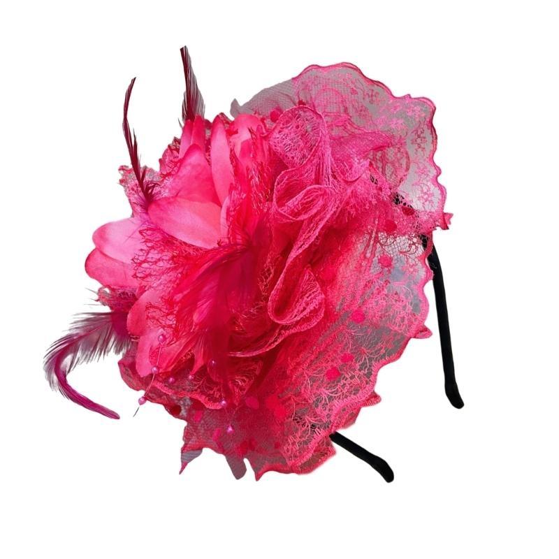 A52e Lace Flor Hair Hoop para  - Women'S Fashion In The 1920S avaliação e preço