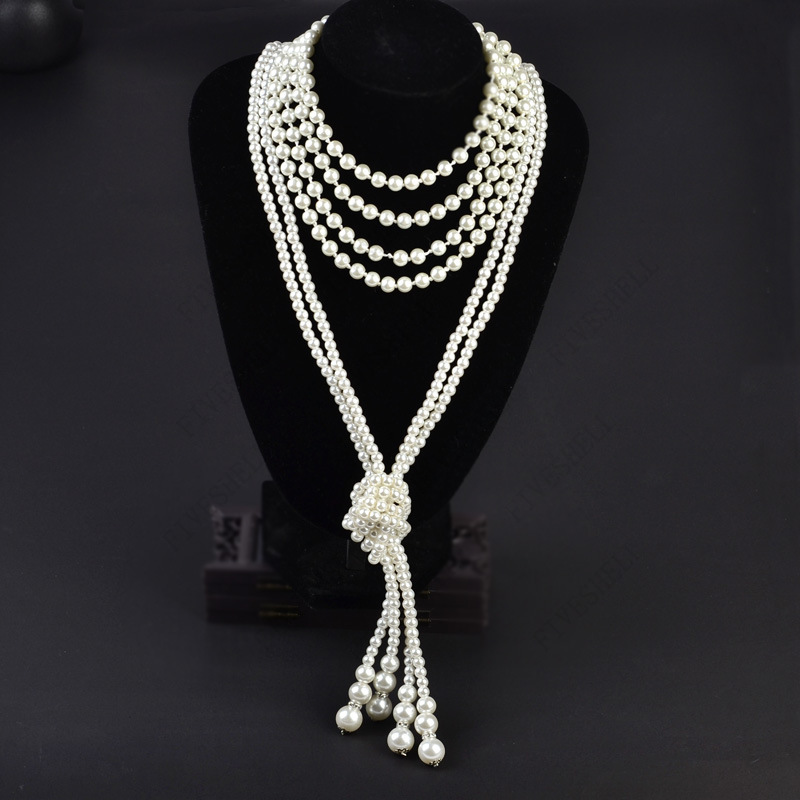 1920s pérolas colar moda pérol - Women'S Fashion In The 1920S avaliação e preço