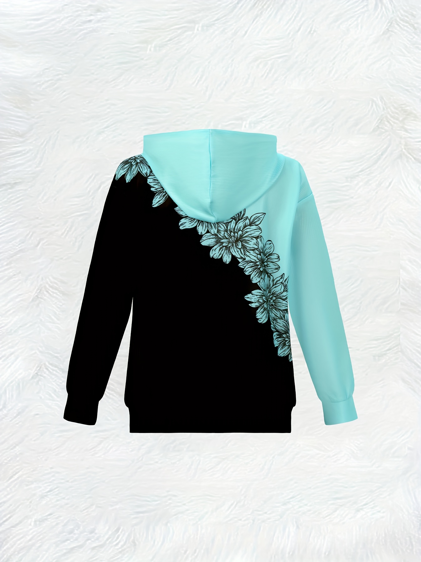 Jaqueta com Capuz Floral Estam - Women'S Fashion Zip Hoodie avaliação e preço