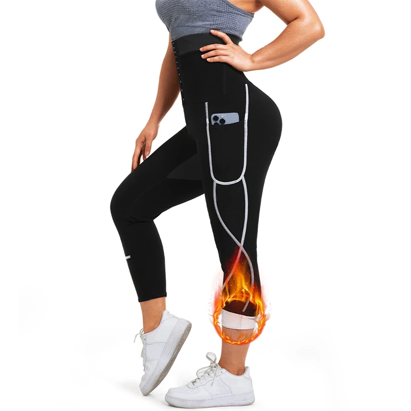Calças de suor de sauna para m - High Waist Leggings avaliação e preço