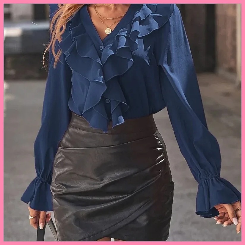 Blusa Elegante Feminina 2025 c - Women Fashion Blouse avaliação e preço