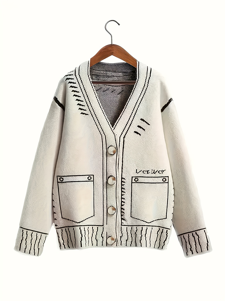 Plus size feminino botão-up ca - Women'S Fashion Knitwear avaliação e preço