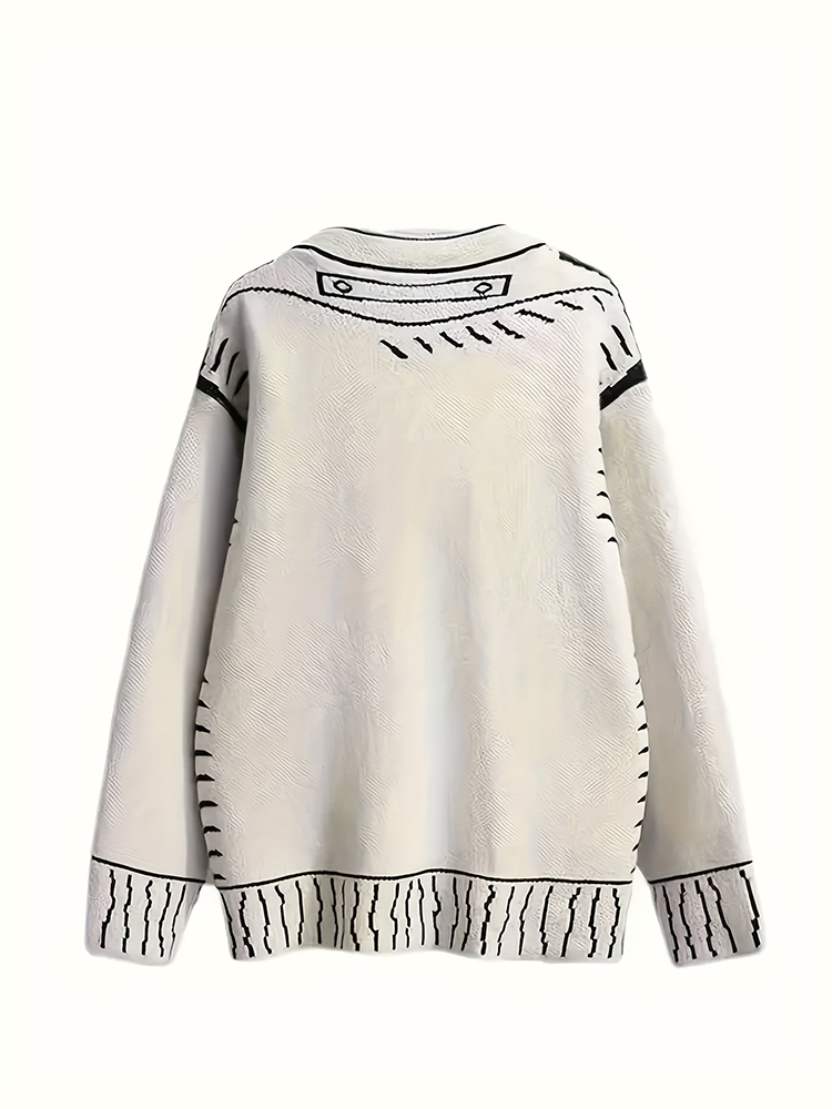 Plus size feminino botão-up ca - Women'S Fashion Knitwear avaliação e preço