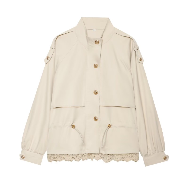 Jaqueta Utilitária Feminina co - Women'S Fashion Utility Jacket avaliação e preço