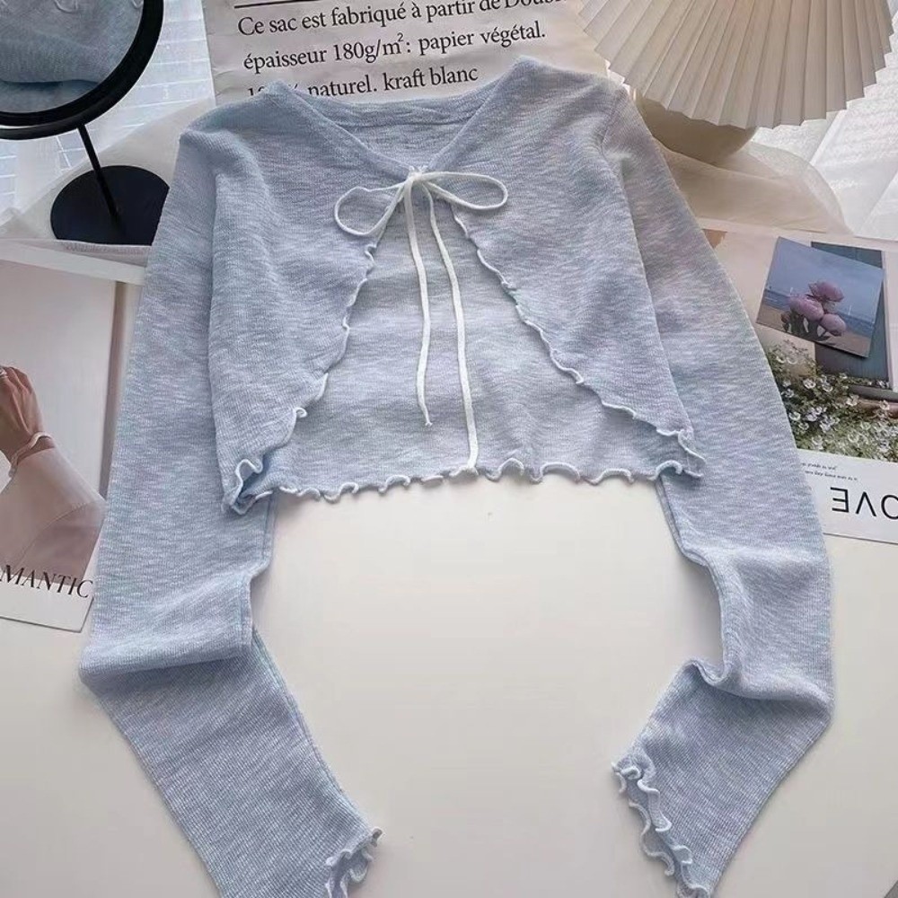 Novo Cardigã Fino com Proteção - Women'S Fashion Knitwear avaliação e preço