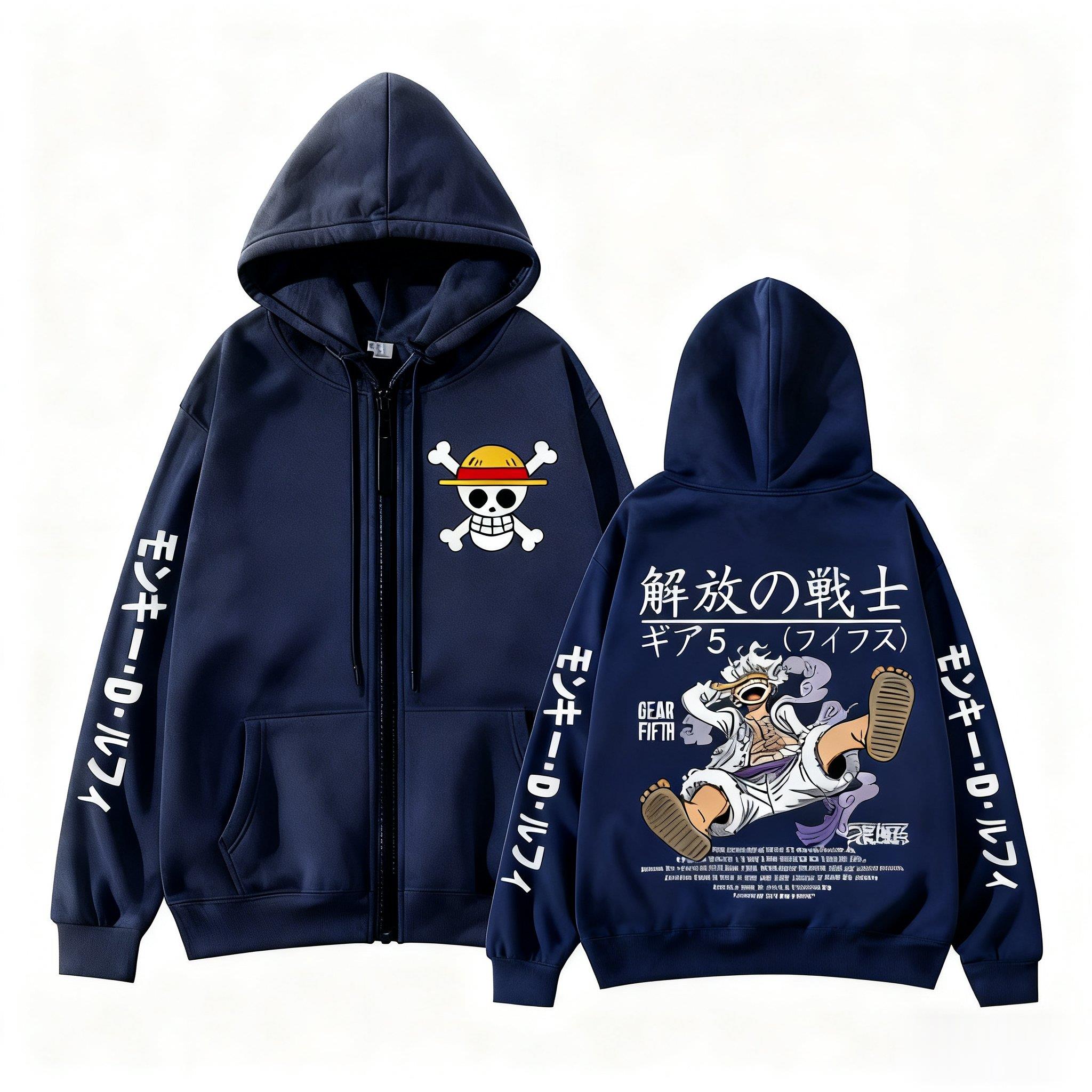 Macaco d luffy engrenagem 5 um - Women'S Fashion Zip Hoodie avaliação e preço