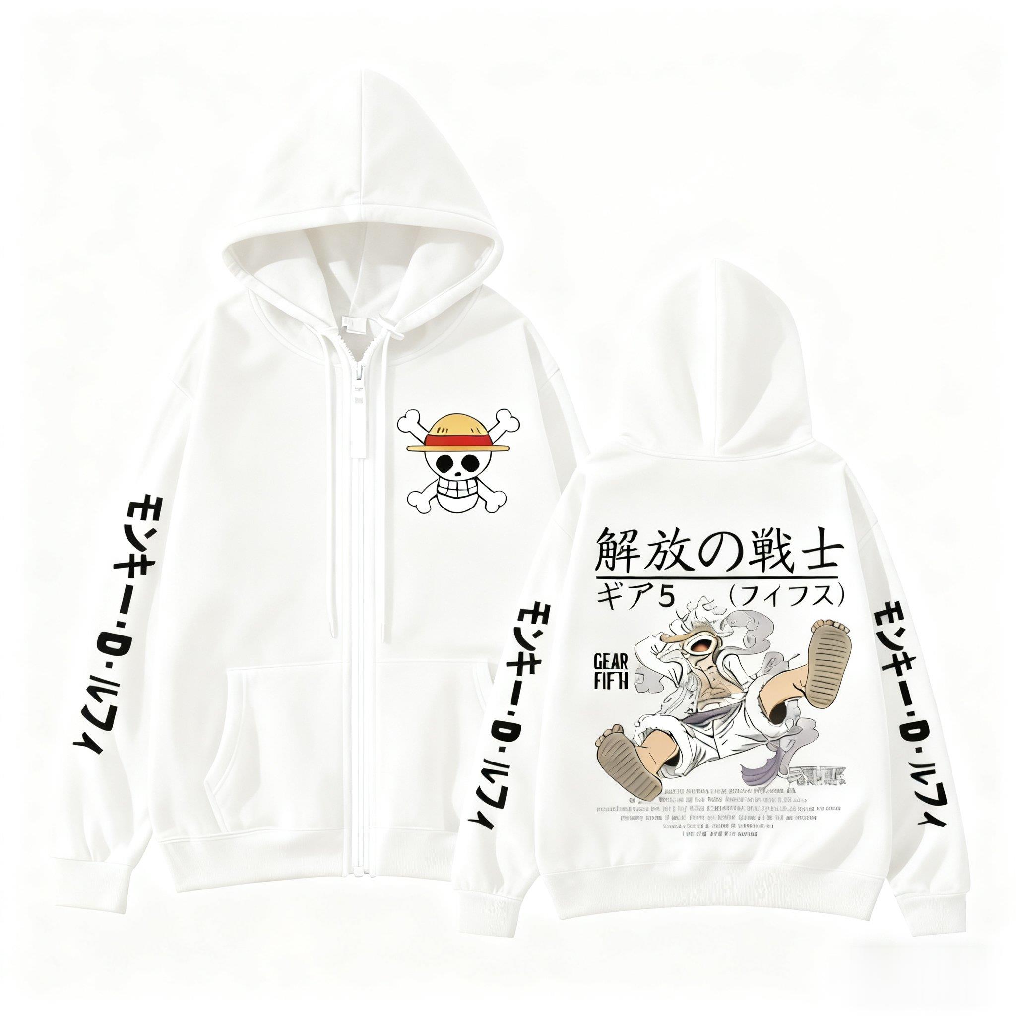 Macaco d luffy engrenagem 5 um - Women'S Fashion Zip Hoodie avaliação e preço