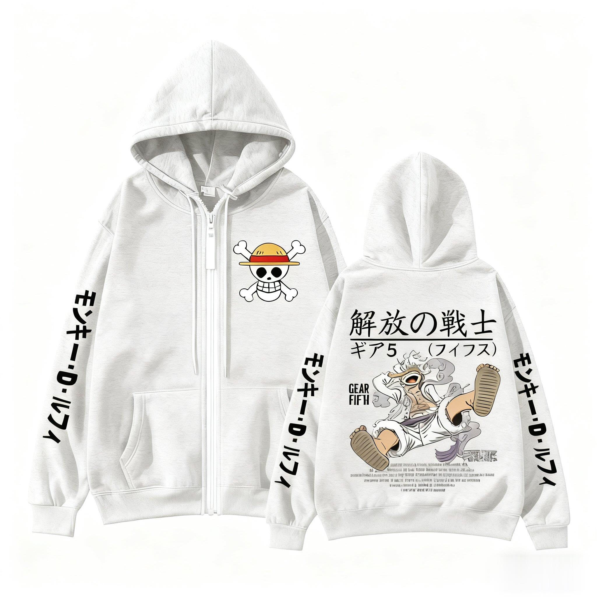 Macaco d luffy engrenagem 5 um - Women'S Fashion Zip Hoodie avaliação e preço