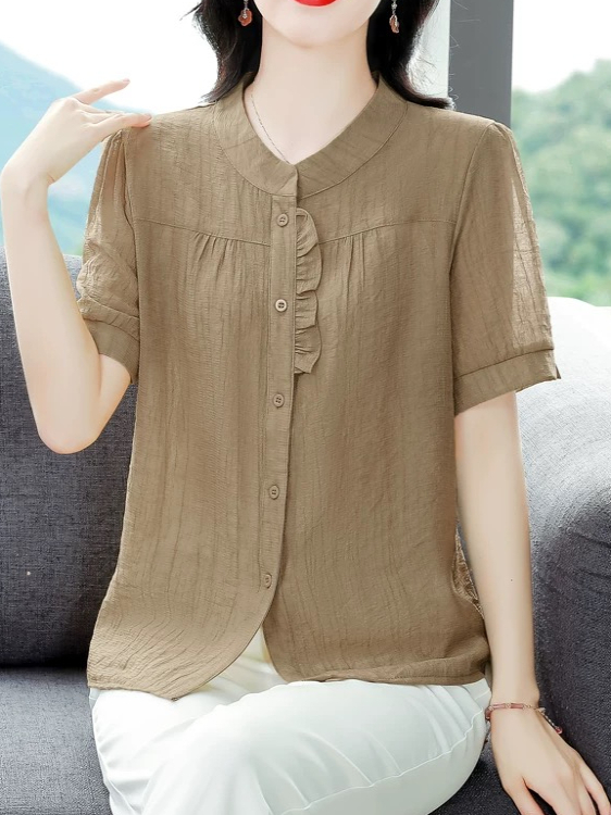 Camisa Feminina de Verão Elega - Women Fashion Over 40 avaliação e preço