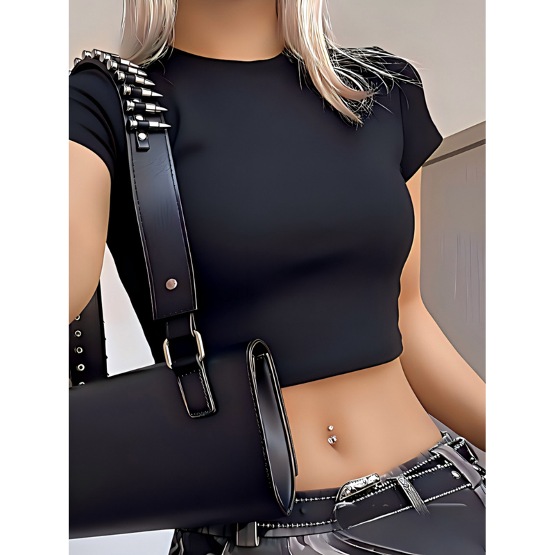 Blusa Casual Feminina Elegante - Women'S Fashion Rugby Top avaliação e preço