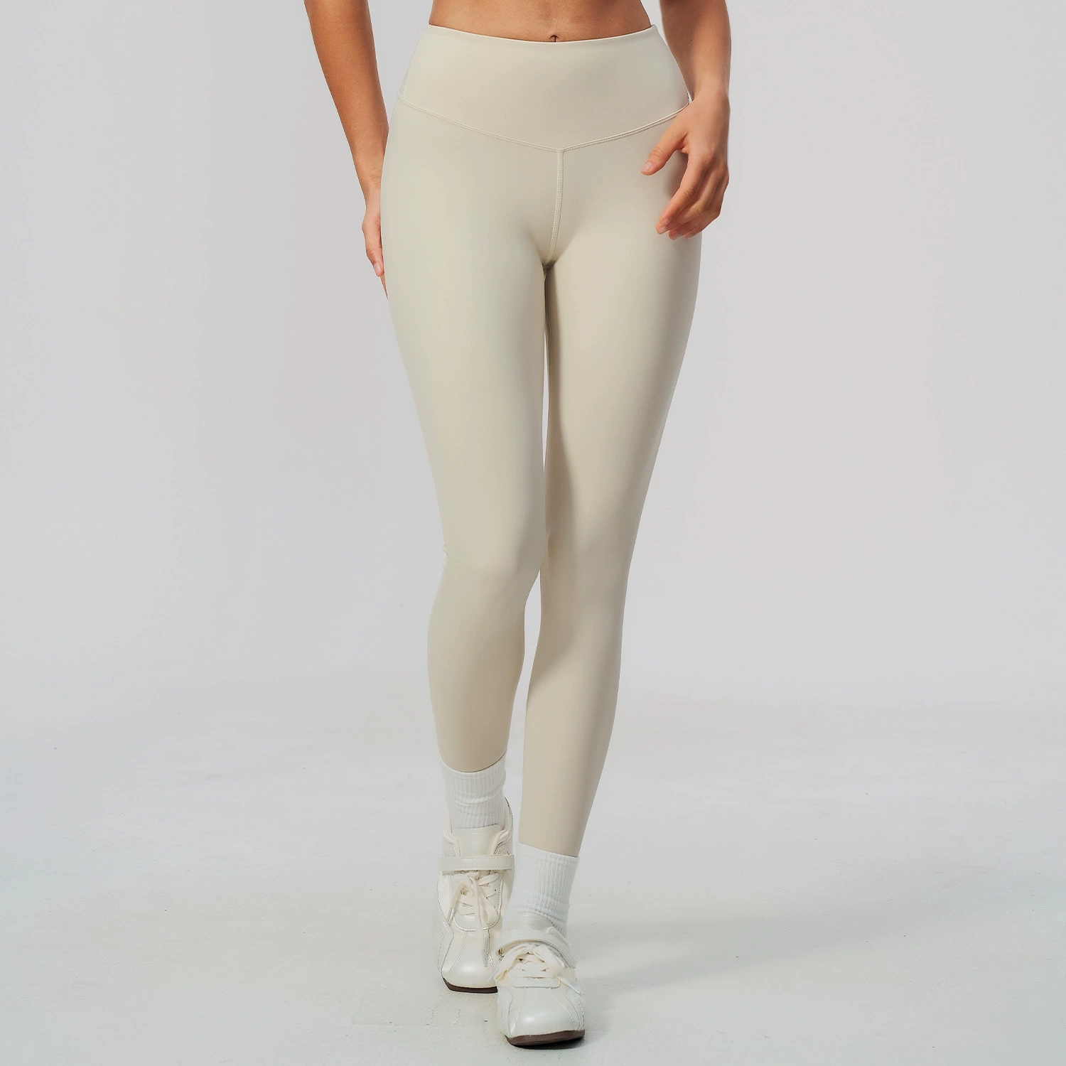 Calças de Yoga de Cor Sólida p - High Waist Leggings avaliação e preço