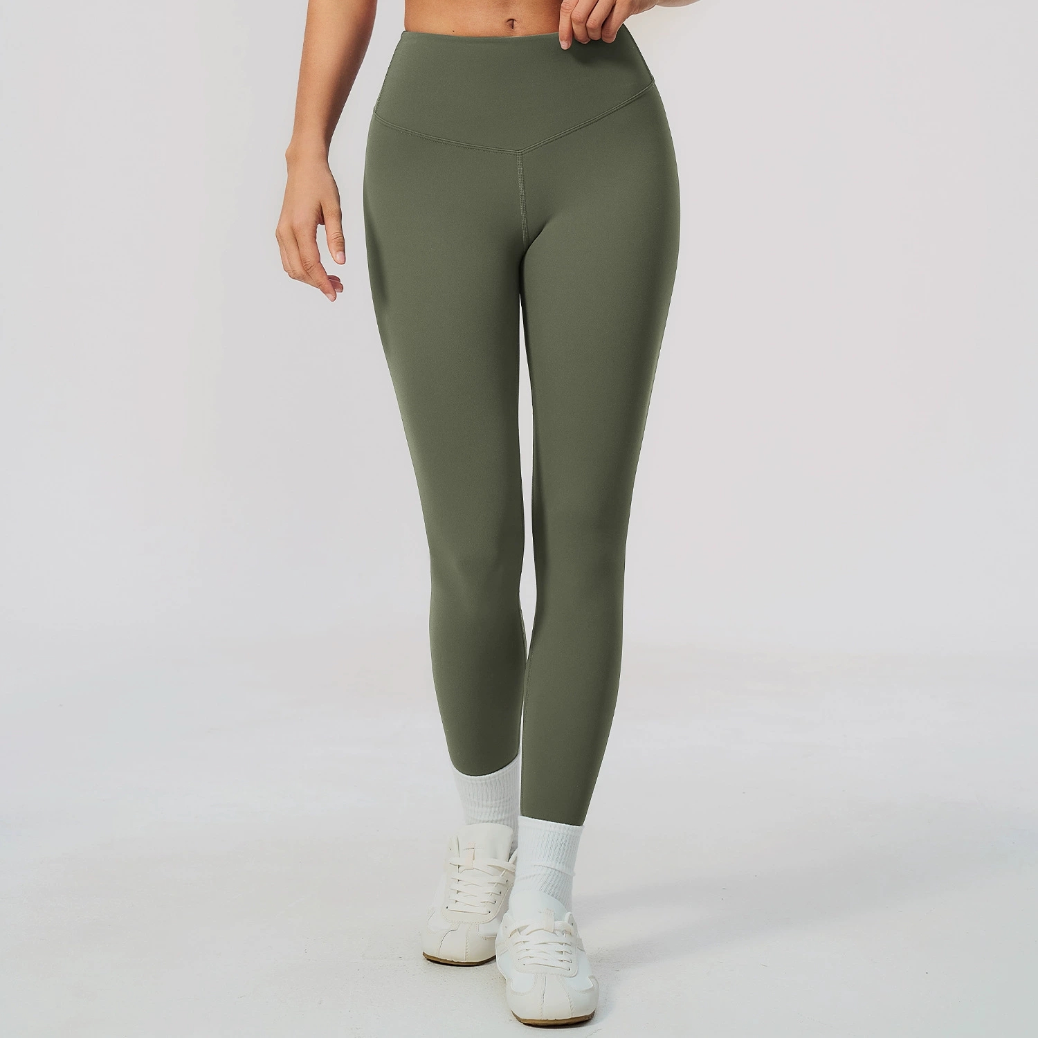 Calças de Yoga de Cor Sólida p - High Waist Leggings avaliação e preço