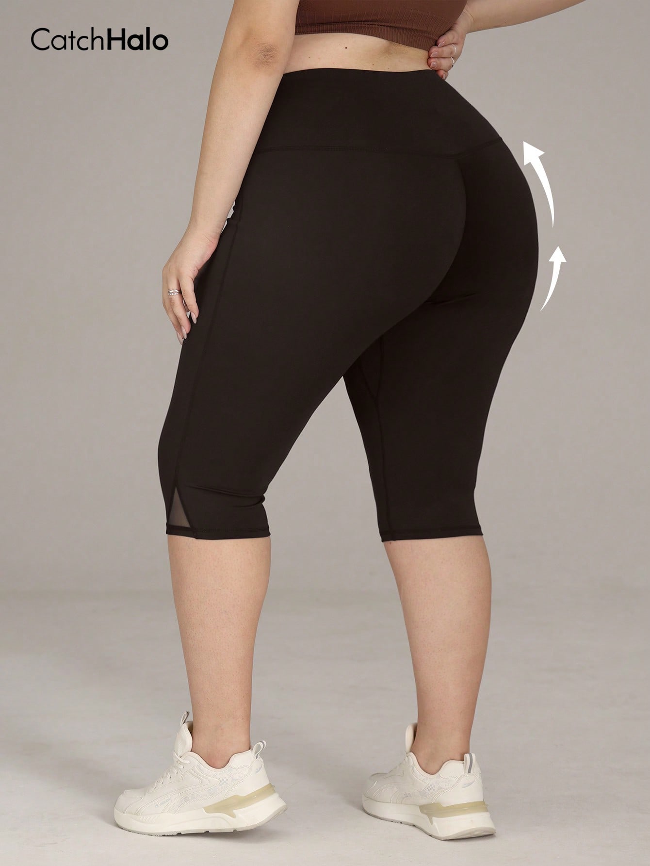 Legging Fitness Plus Size Femi - High Waist Leggings avaliação e preço