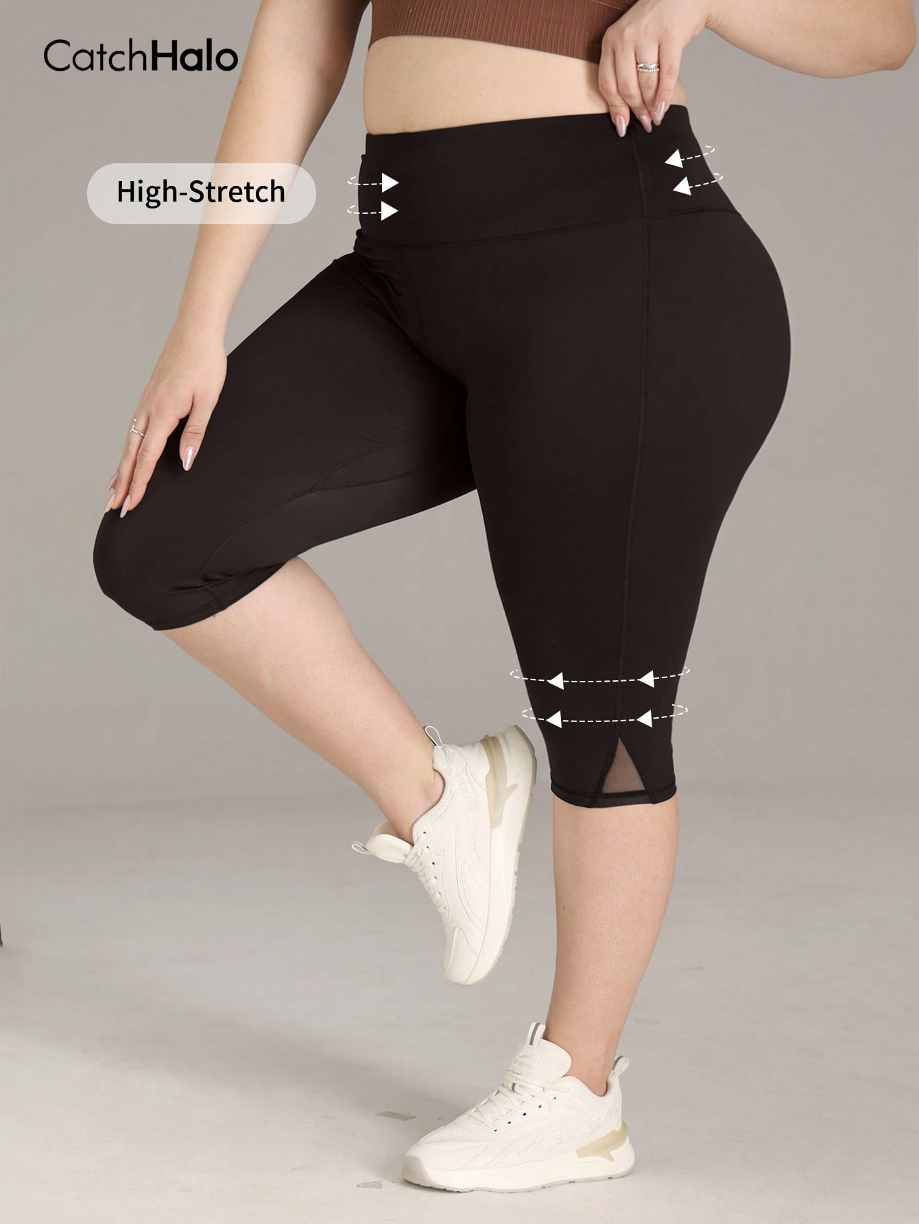 Legging Fitness Plus Size Femi - High Waist Leggings avaliação e preço