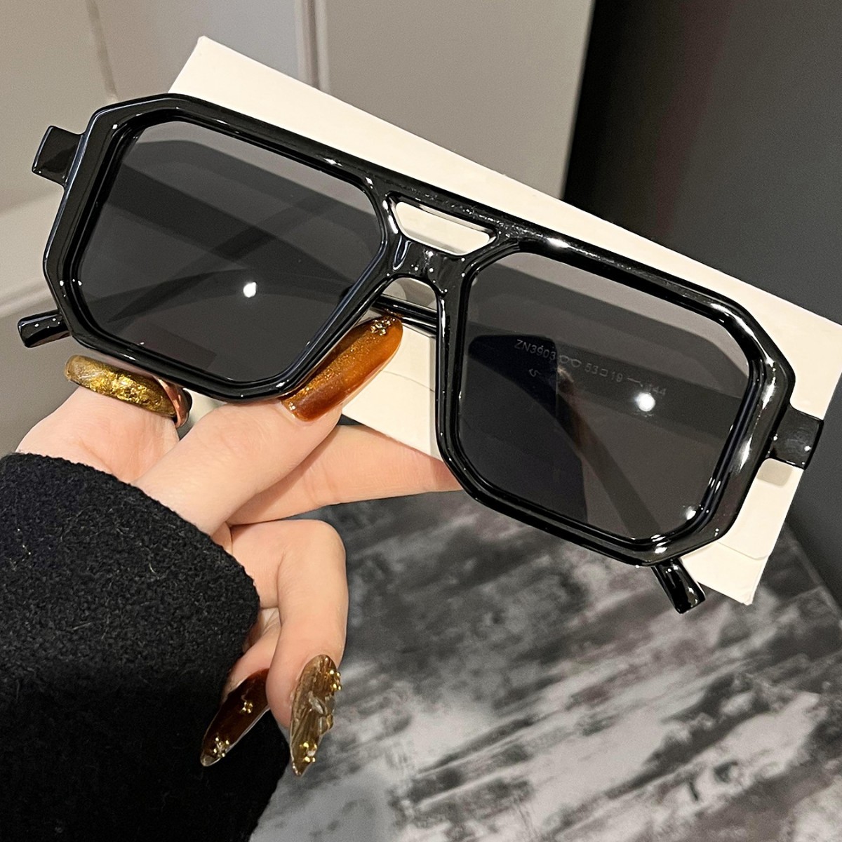 Novos Óculos de Sol Retrô Quad - Women Fashion Glasses avaliação e preço