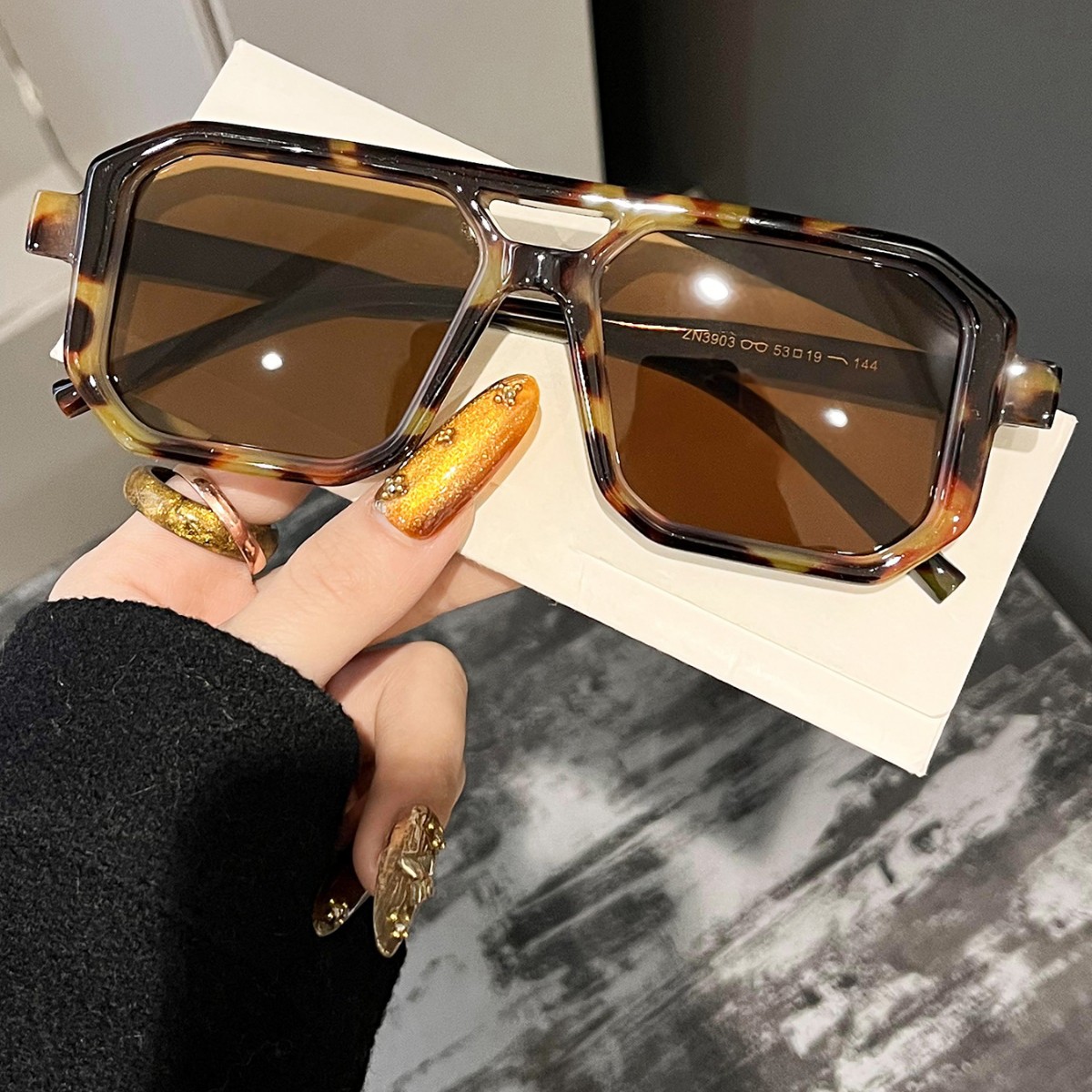 Novos Óculos de Sol Retrô Quad - Women Fashion Glasses avaliação e preço