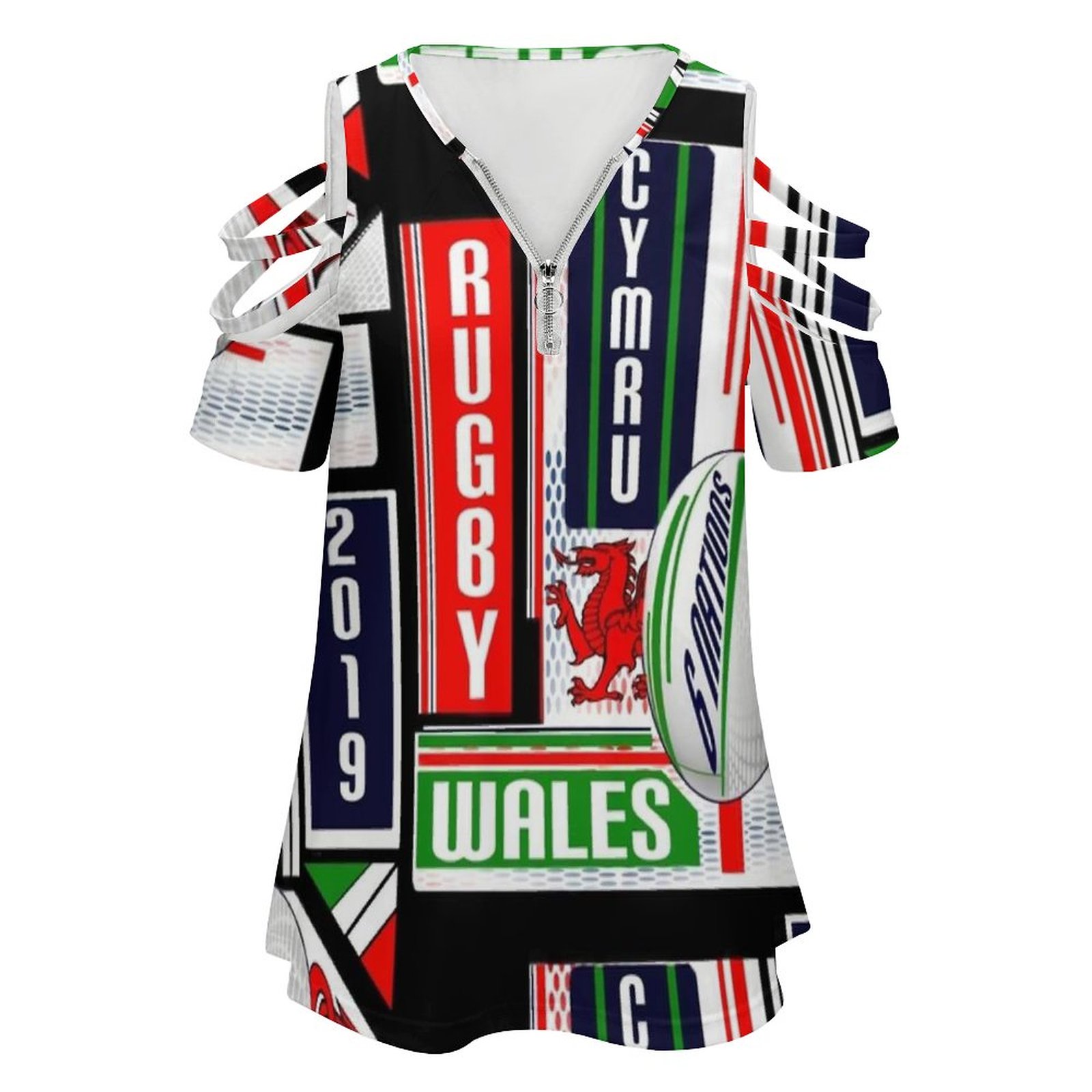 Cymru galês gales rugby equipe - Women'S Fashion Rugby Top avaliação e preço