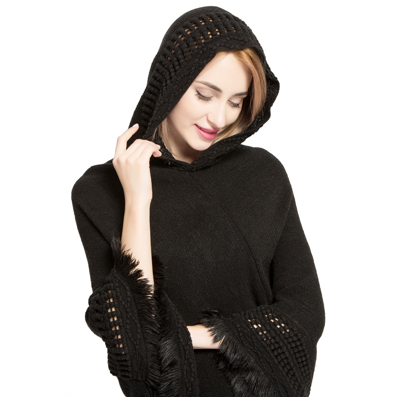 Best-seller feminino com capuz - Women'S Fashion Knitwear avaliação e preço