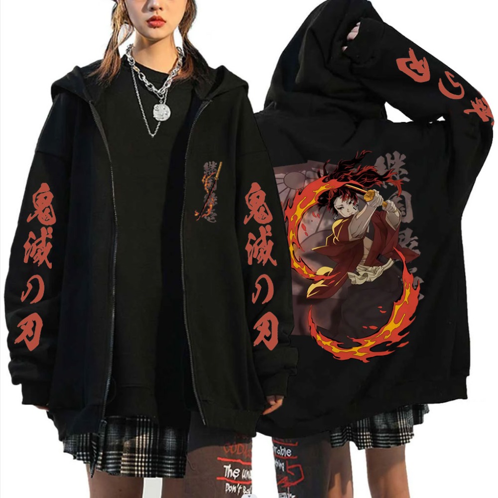 Novo demon slayer tsugikuni yo - Women'S Fashion Zip Hoodie avaliação e preço