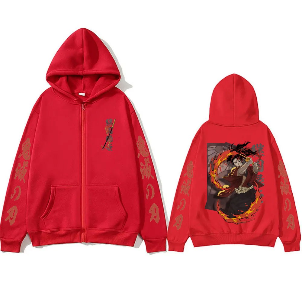 Novo demon slayer tsugikuni yo - Women'S Fashion Zip Hoodie avaliação e preço