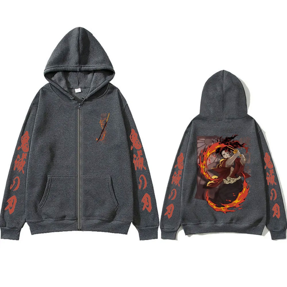 Novo demon slayer tsugikuni yo - Women'S Fashion Zip Hoodie avaliação e preço