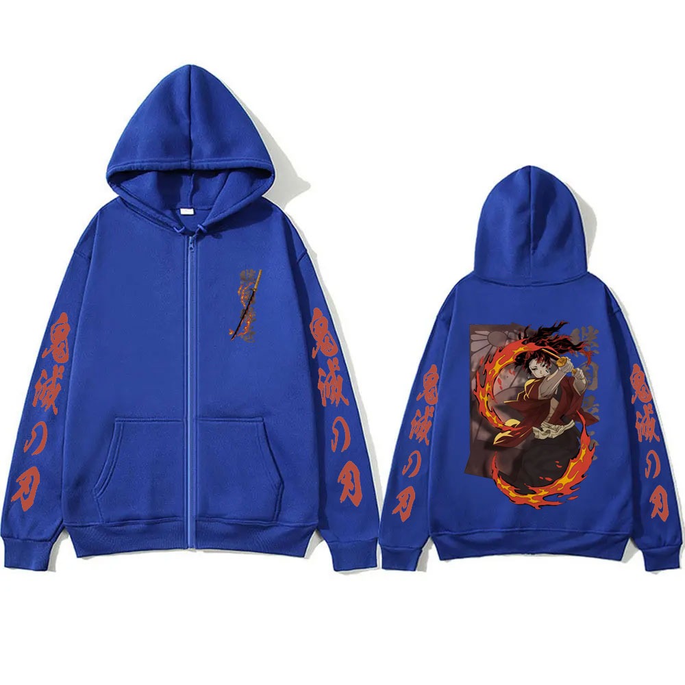 Novo demon slayer tsugikuni yo - Women'S Fashion Zip Hoodie avaliação e preço