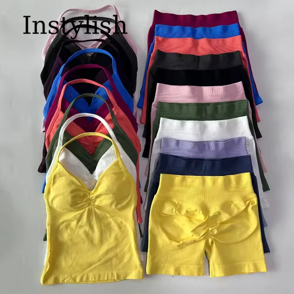Conjunto de Yoga Sem Costura p - High Waist Leggings avaliação e preço