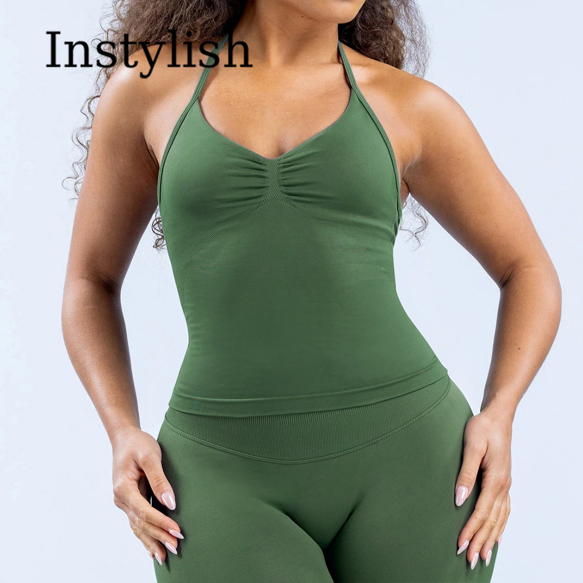Conjunto de Yoga Sem Costura p - High Waist Leggings avaliação e preço