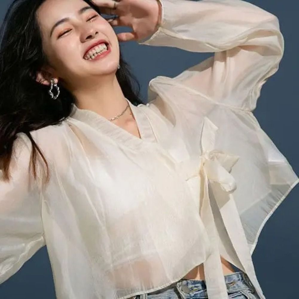 Cardigã Estilo Hanfu em Seda G - Women'S Fashion Knitwear avaliação e preço