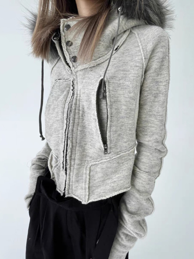 Moda vintage zip up moletom fe - Women'S Fashion Zip Hoodie avaliação e preço